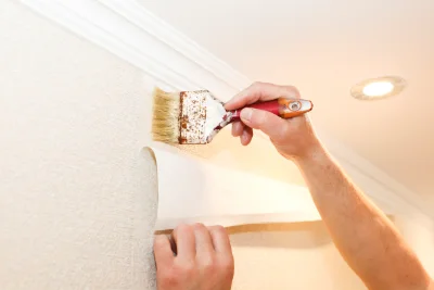 Pose de papier peint à Rosteig — revêtements muraux et toiles de verre